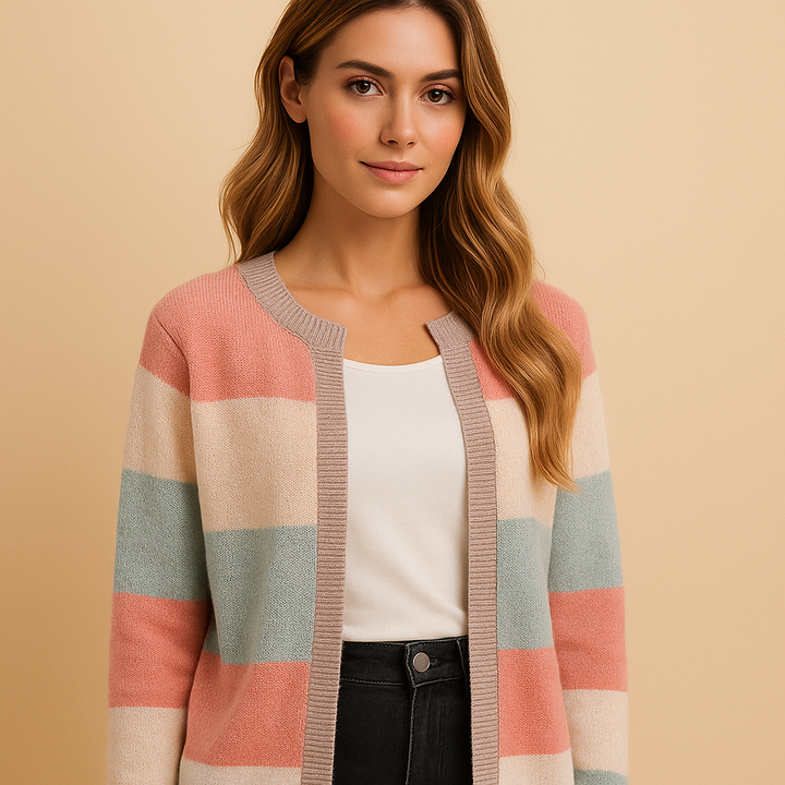 Long open women’s cardigan with elegant fit | Marije
