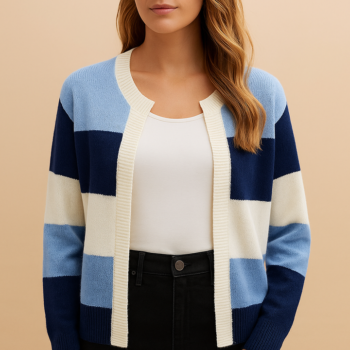 Long open women’s cardigan with elegant fit | Marije