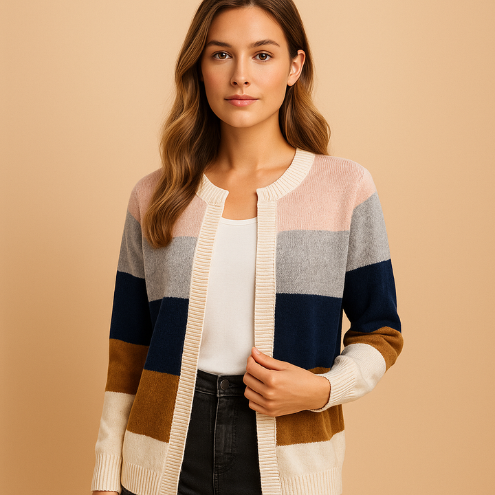 Long open women’s cardigan with elegant fit | Marije
