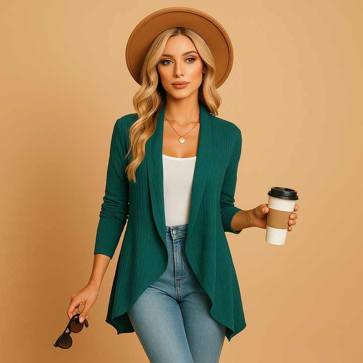 Long knitted cardigan for women | Fenna