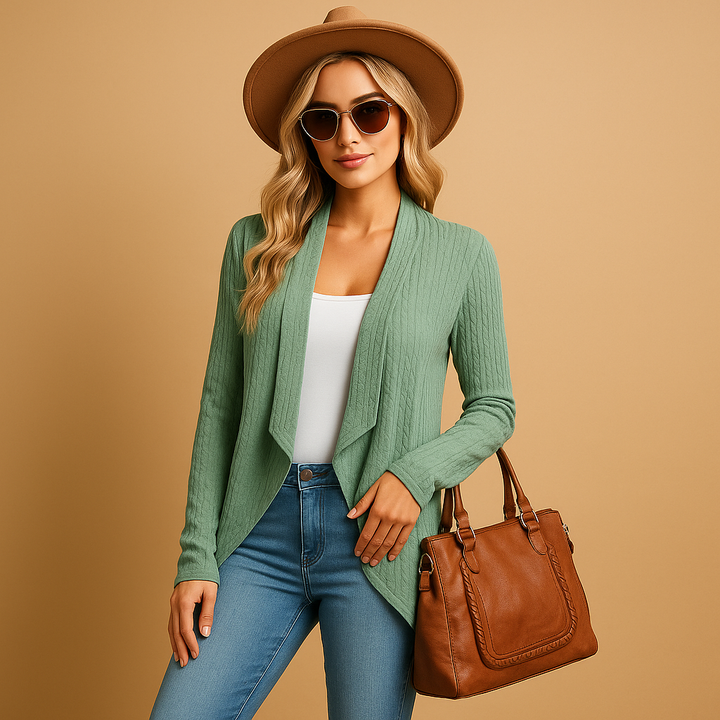 Long knitted cardigan for women | Fenna