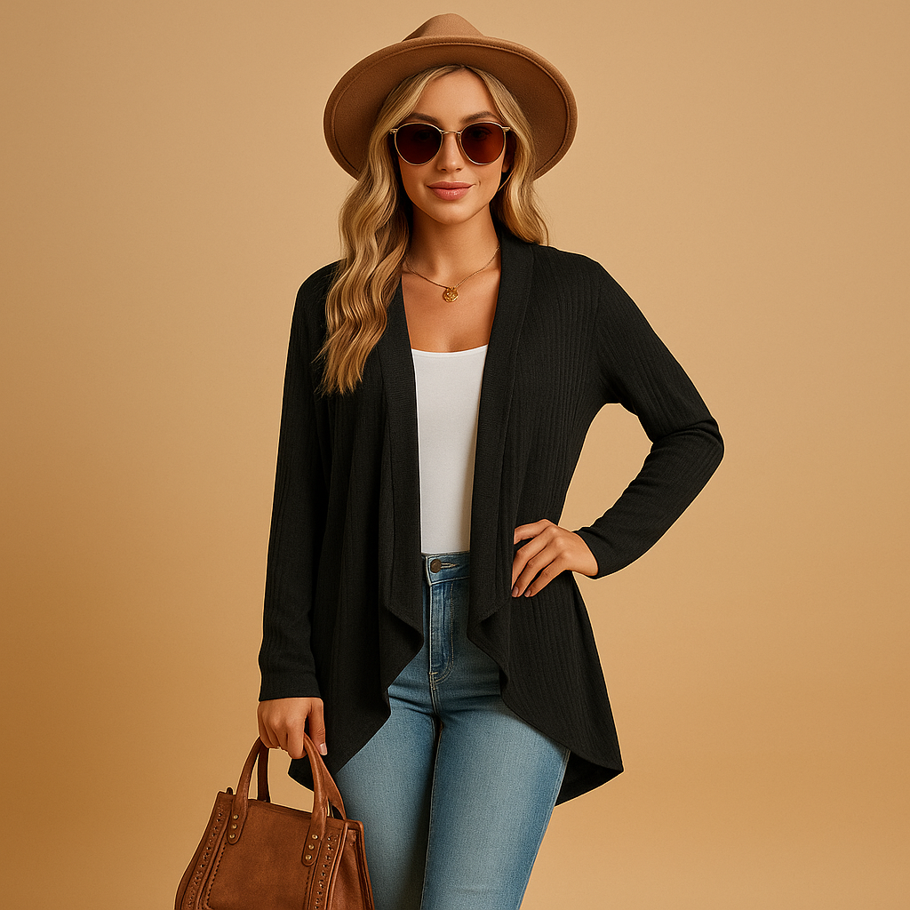 Long knitted cardigan for women | Fenna