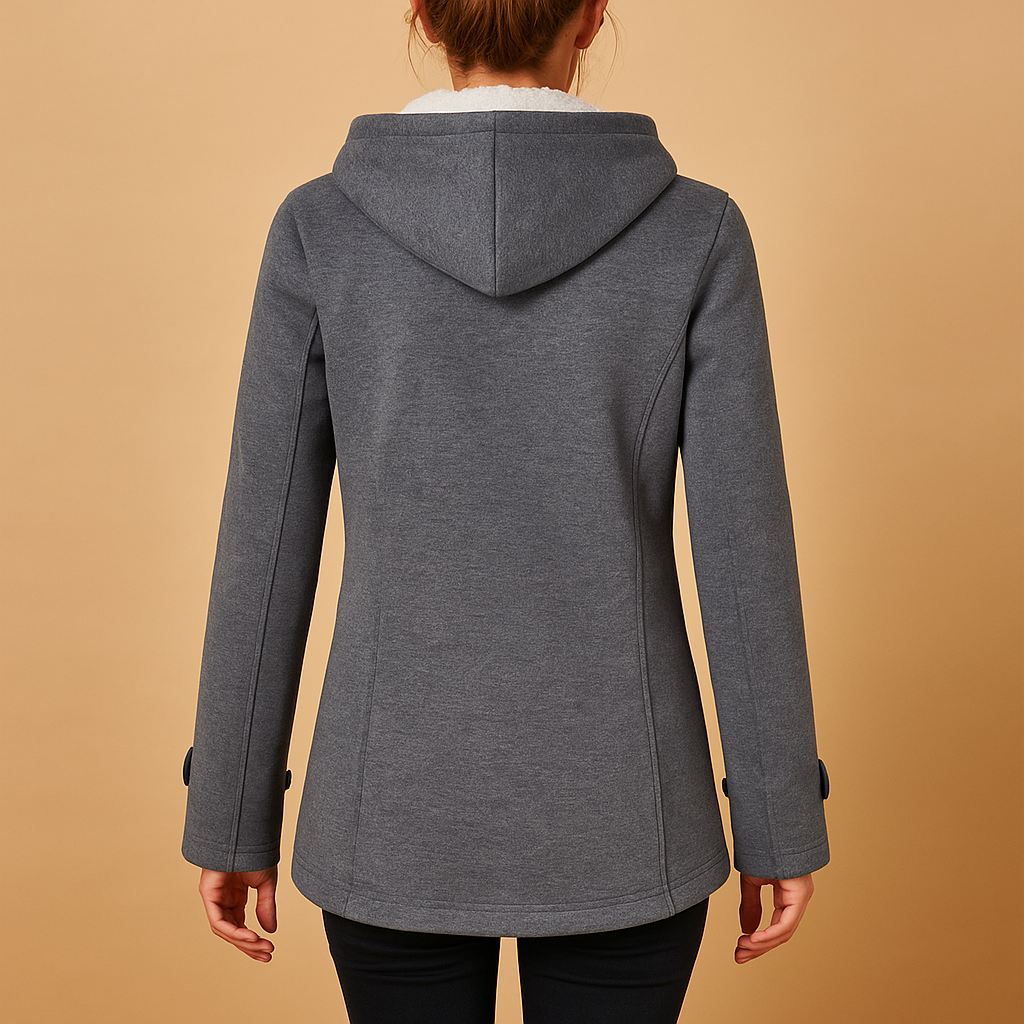 Long winter coat with hood for women | Marije