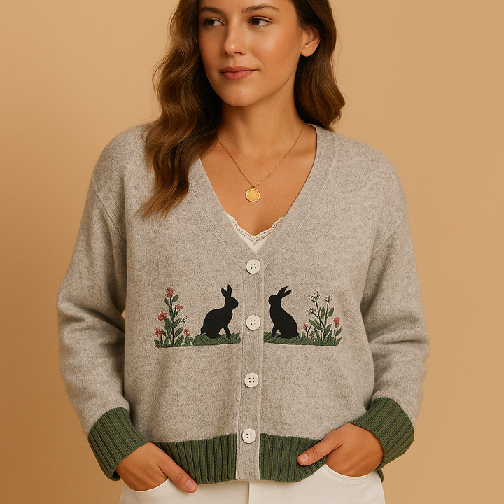 Luxury women’s sweater with a relaxed fit and elegant look | Fenna