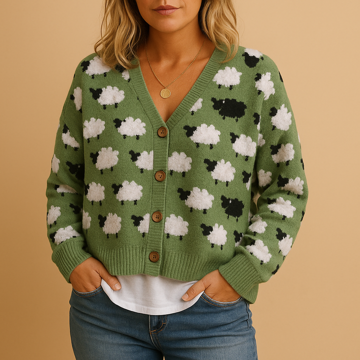 Luxury women’s sweater with a relaxed fit and elegant look | Fenna