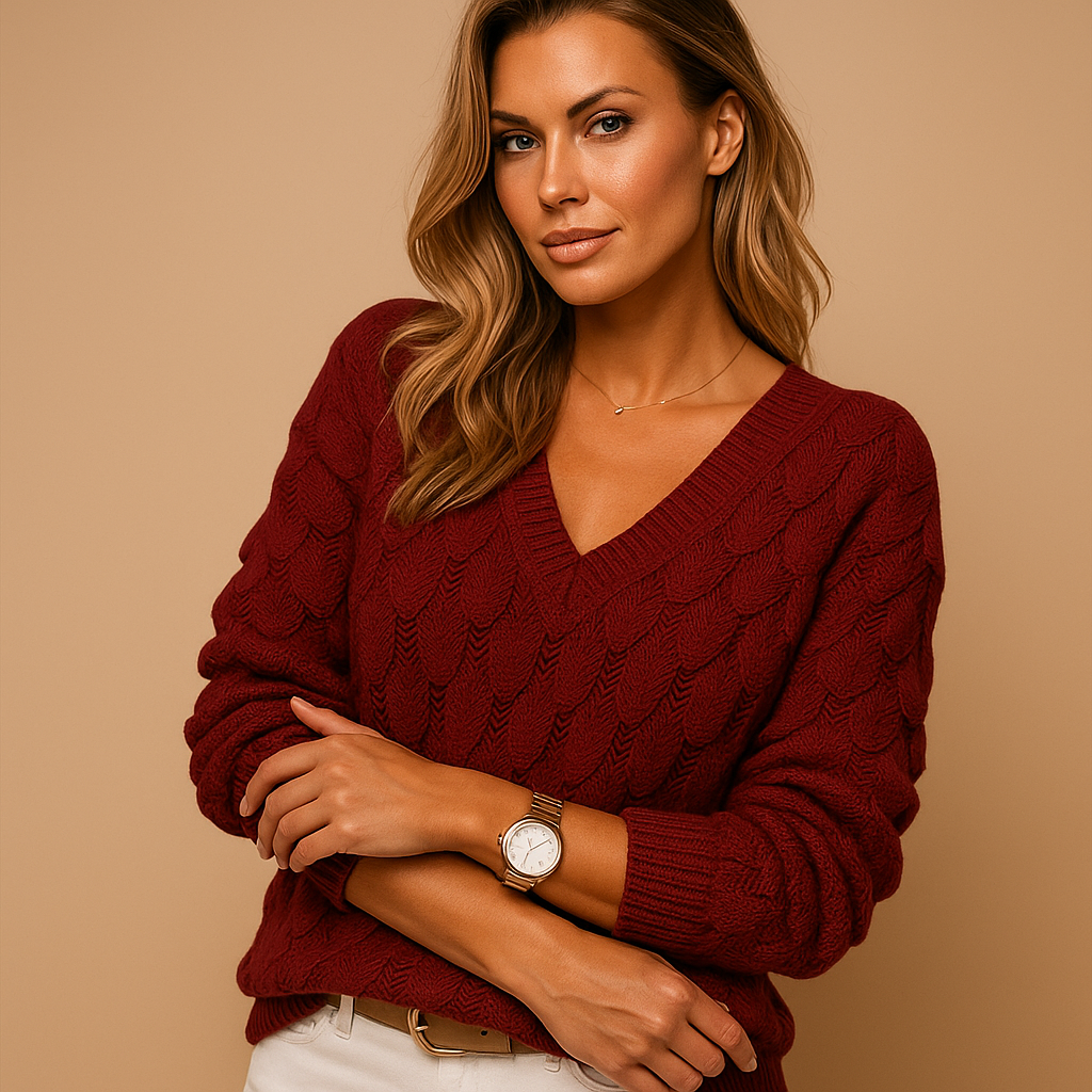 Minimalist knitted sweater for women | Lotte