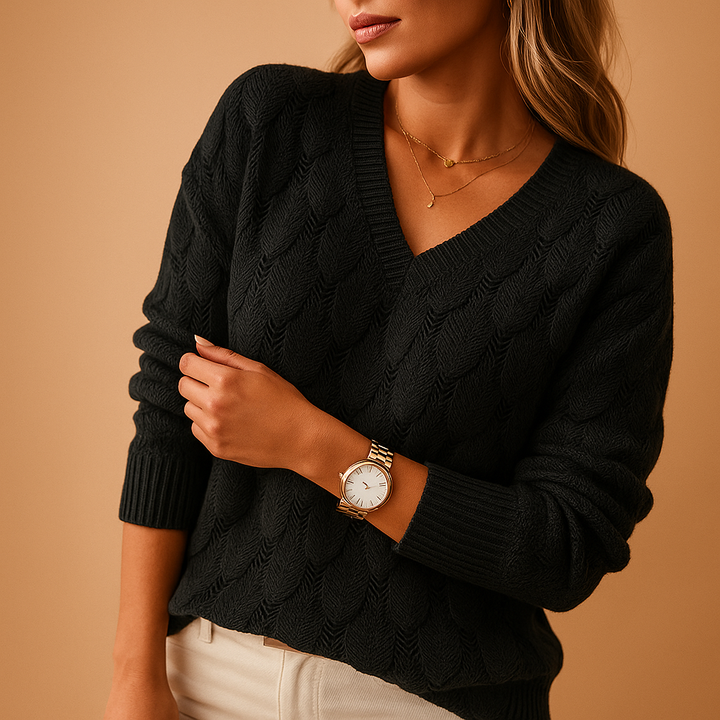 Minimalist knitted sweater for women | Lotte