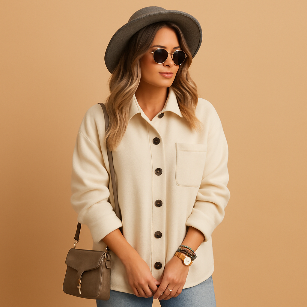 Sleeveless winter cardigan for women with classic silhouette | Femke