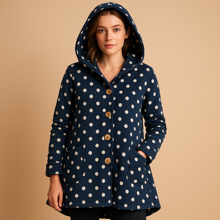 Reversible women’s fleece jacket with hood | Merel