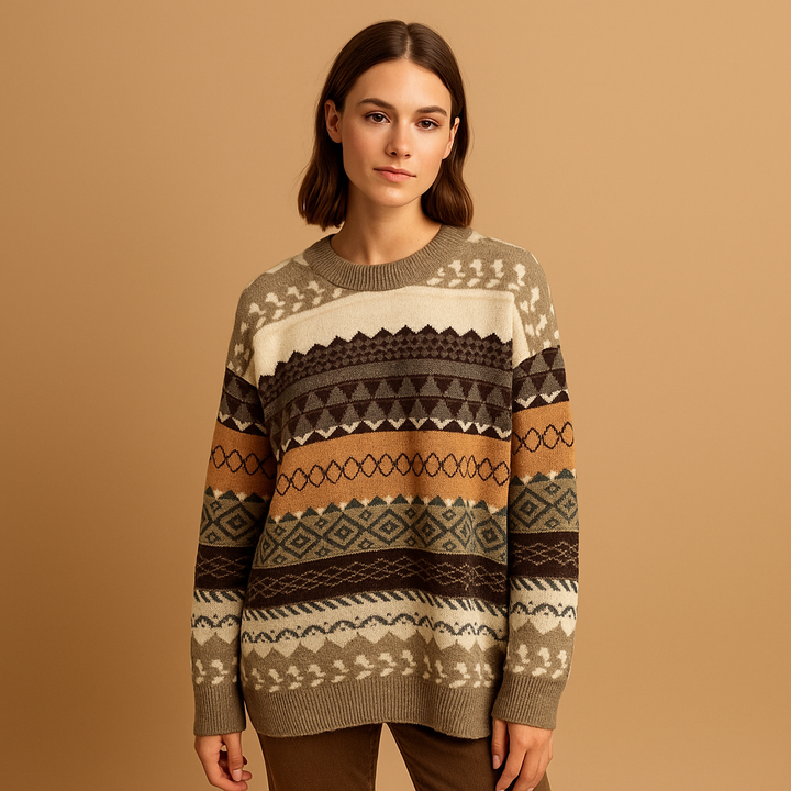 Oversized knitted sweater for women | Veerle