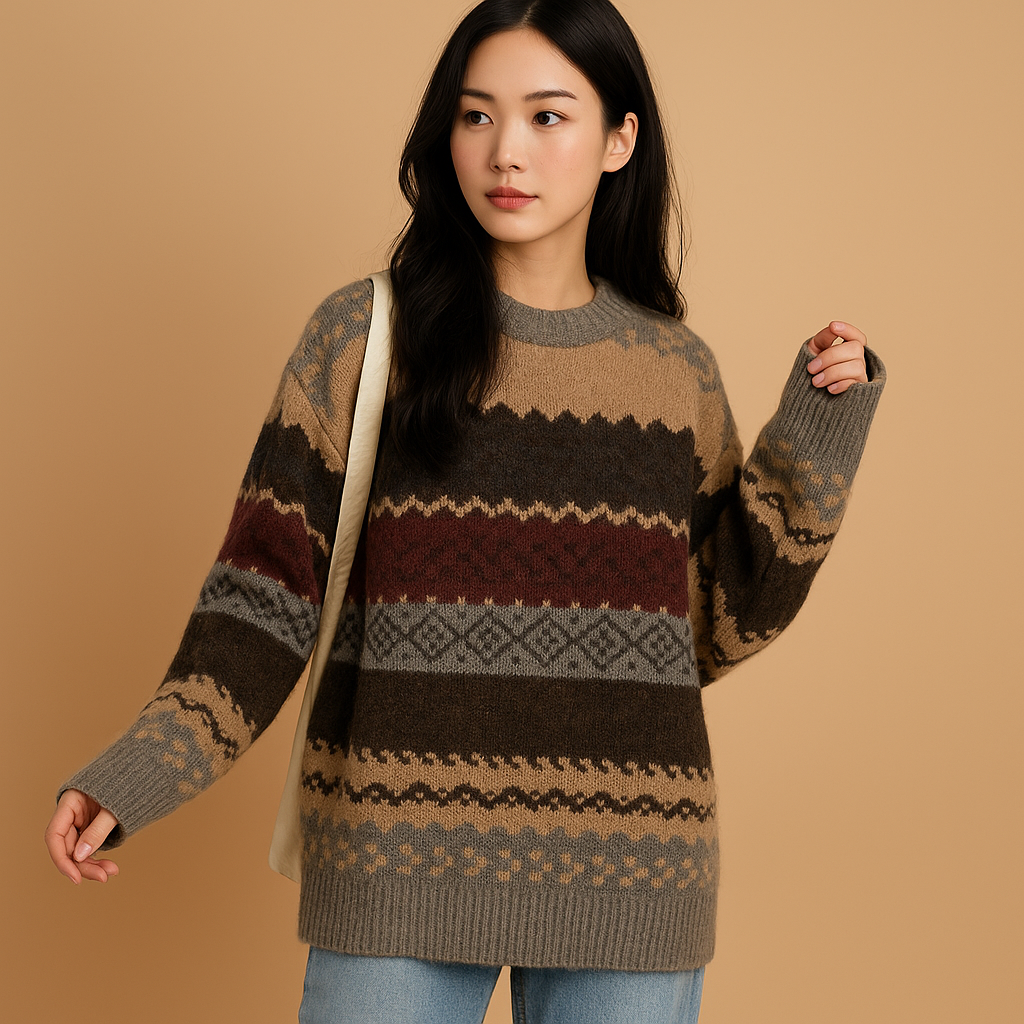 Oversized knitted sweater for women | Veerle