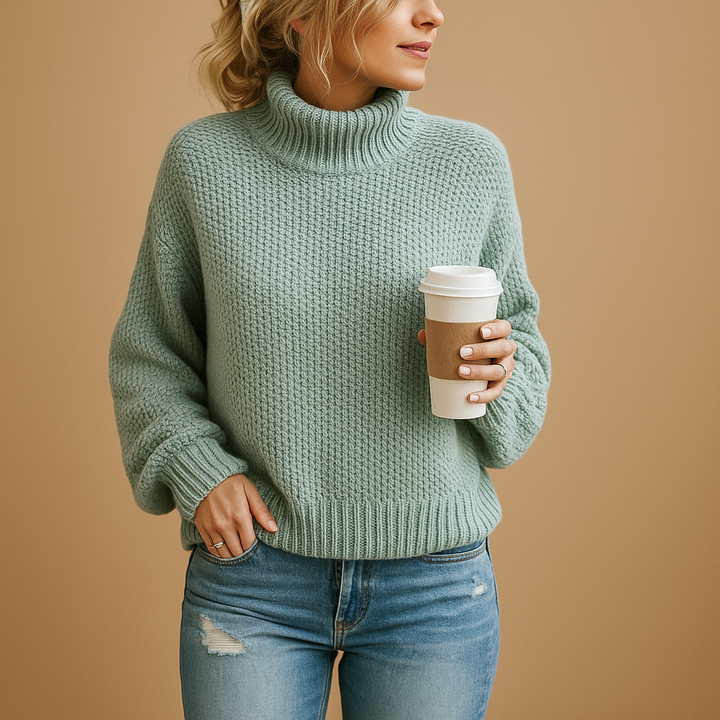 Timeless knitted sweater for women | Linde
