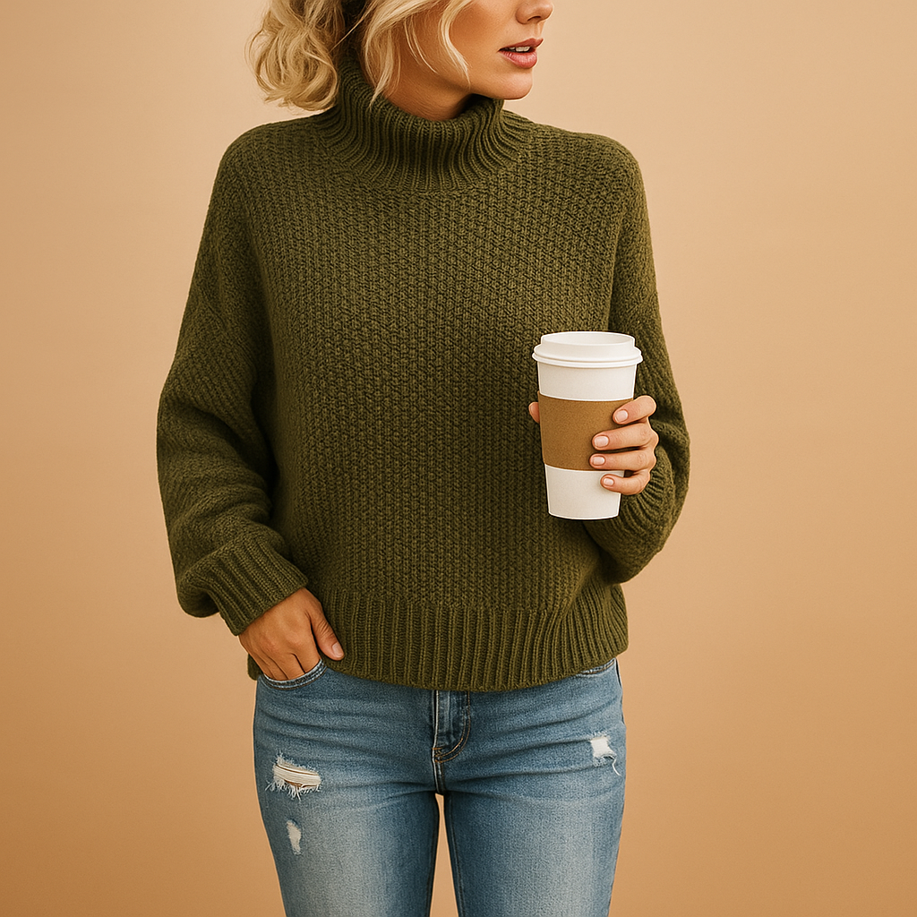 Timeless knitted sweater for women | Linde