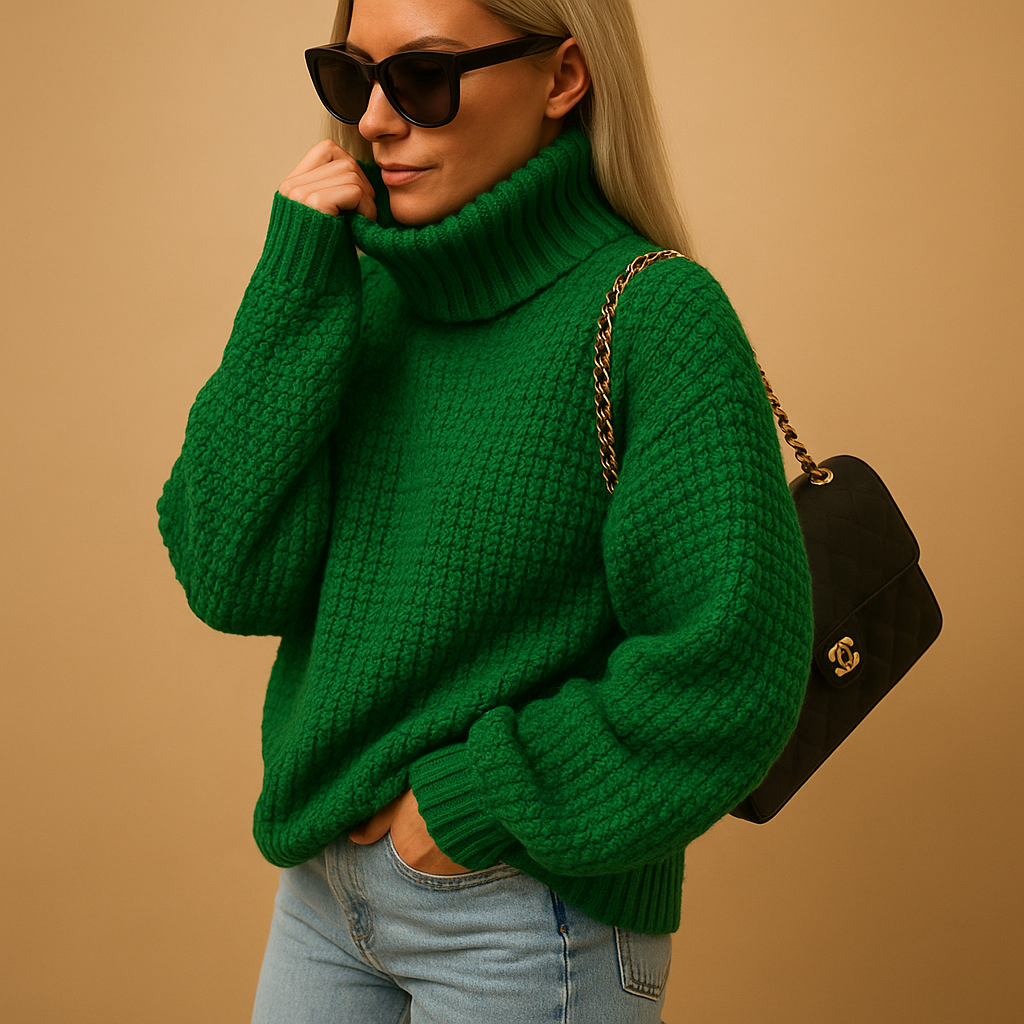 Warm knitted women’s sweater | Marjolein